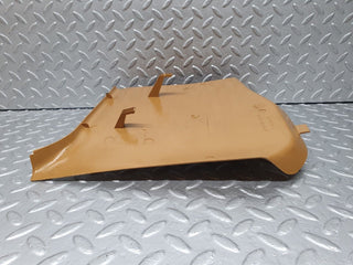 W124 front right kick panel palomino used OEM