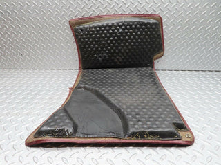W108 front left floor carpet red used OEM