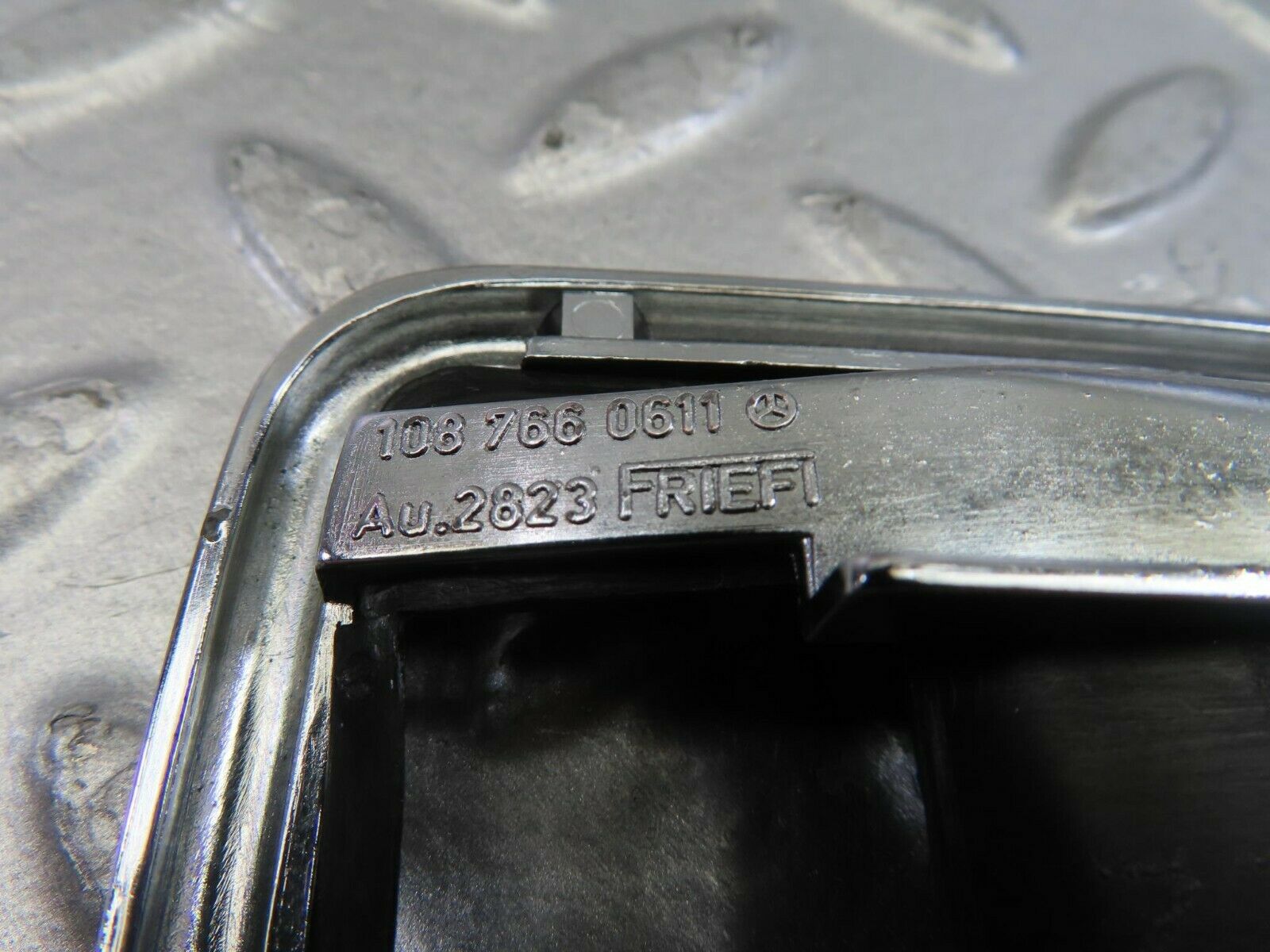10832 Mercedes-Benz W123 230E Chrome Frame For Door Opener Right 1087660611