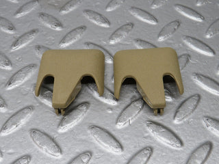 W201 Baby Benz front seat rail trim cover pair beige used OEM