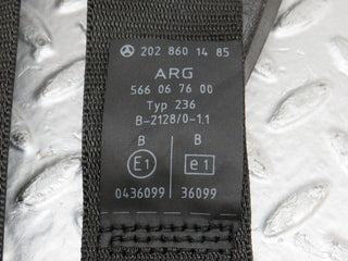 33526 Mercedes-Benz W202 C180 Rear Seat Belt Set With Buckles 2028607585