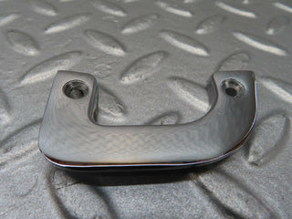 R107 SLC left interior chrome door latch trim used OEM