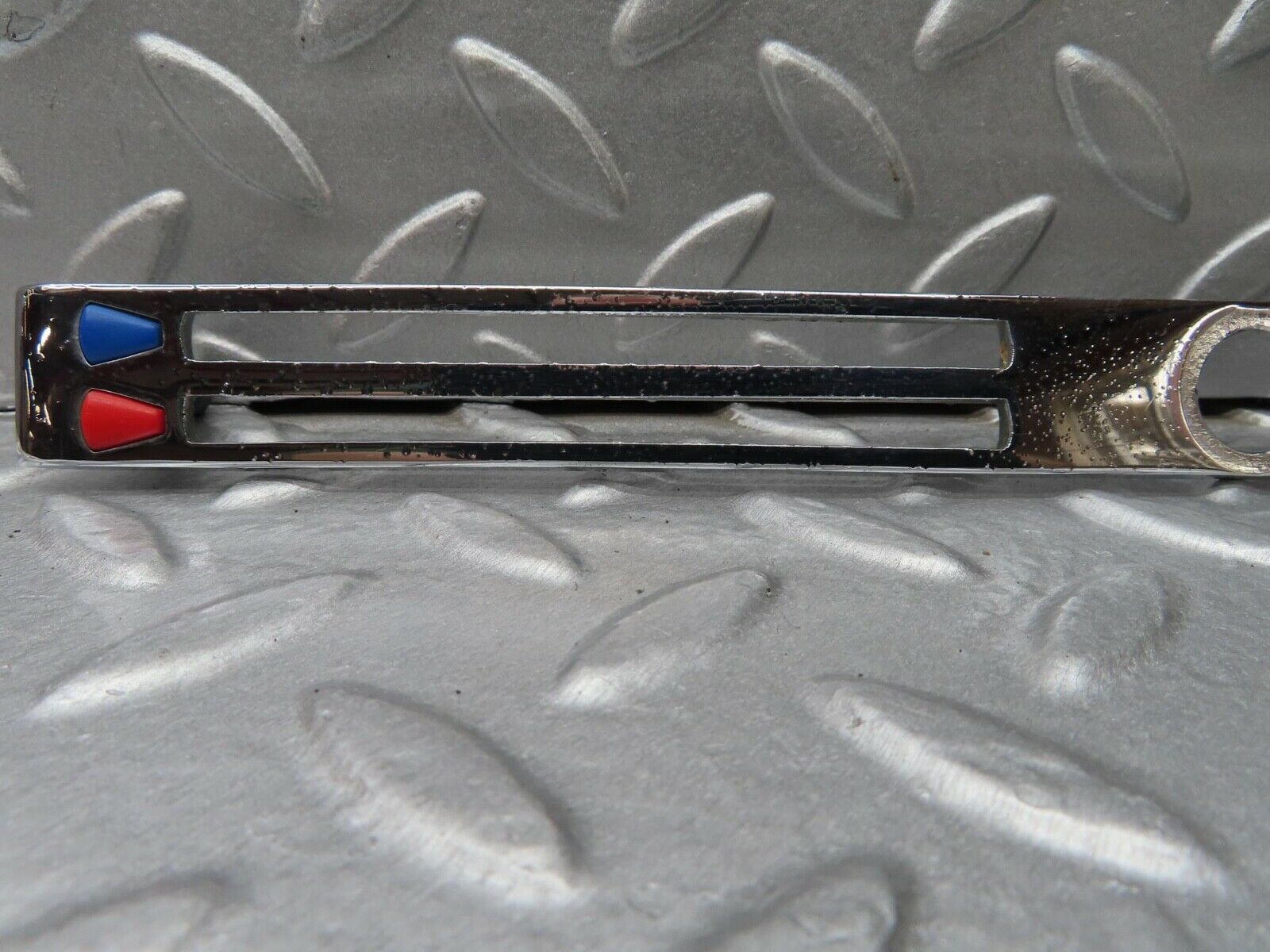 12726 Mercedes-Benz W111 220SE Dash Centre Heater Control Chrome Trim