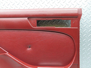 21459 Mercedes-Benz W126 300SE Rear Left Door Card Burgundy Red 1267370170