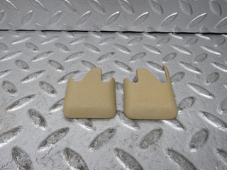 W124 Wagon front seat rail trim cover pair used OEM