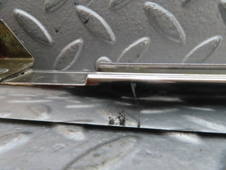 W116 rear right door chrome window channel used OEM