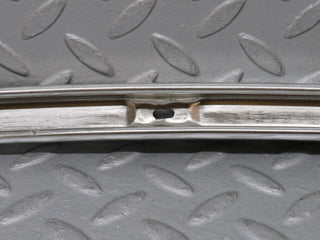 W108 front left door chrome window channel used OEM