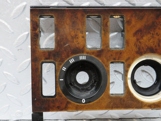 W126 heater control panel wood trim used OEM