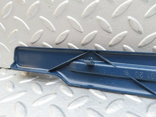 W123 front seat cover trim left side blue used OEM