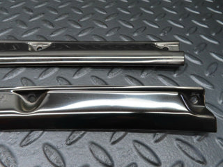 R129 SL folding top rail chrome trim cover pair used OEM