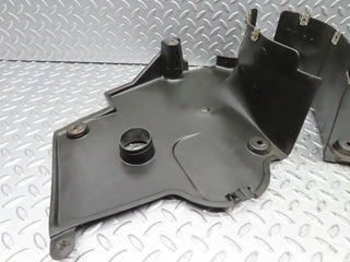 W140 Coupe engine bay undertray cover pair used OEM