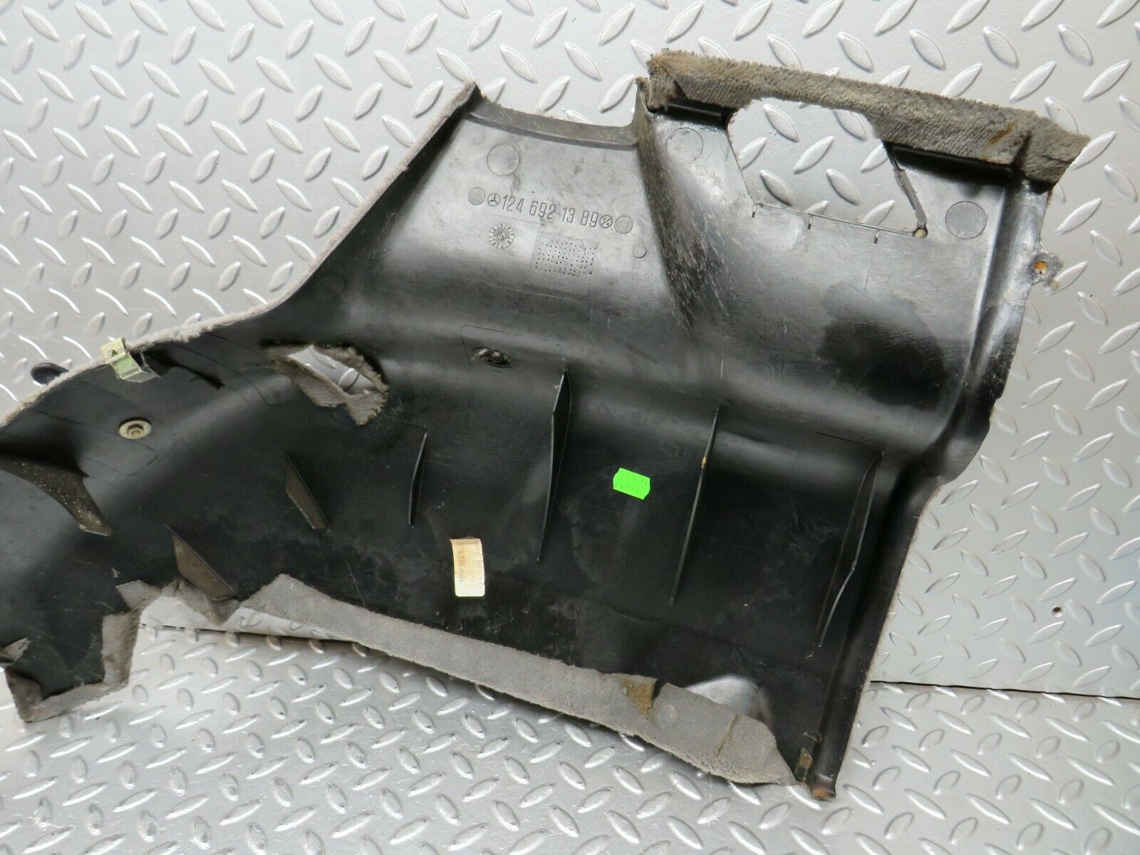 24323 Mercedes-Benz S124 220TE Wagon Trunk Panel Cover Left Grey 1246921389