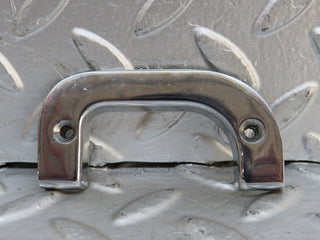 28279 Mercedes-Benz S123 240D Wagon Right Interior Chrome Latch Trim 1237230224
