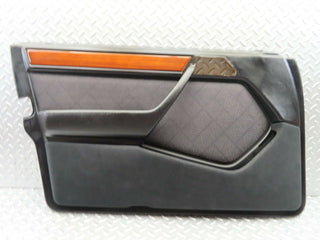 W124 Wagon front left door card black used OEM