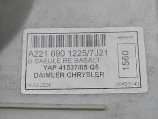 35203 Mercedes-Benz W221 B Pillar Lower Cover Right Side Grey 2216901225