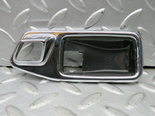W123 Wagon chrome frame for door opener left used OEM