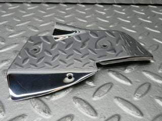 W123 Coupe b pillar chrome cover plate left side used OEM