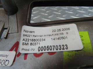 11117 Mercedes-Benz W221 S320 Centre Armrest Surround Trim Frame 2216800234