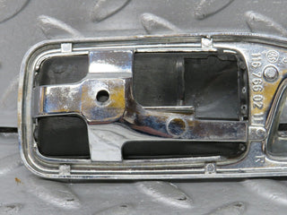 W123 chrome frame for door opener right used OEM