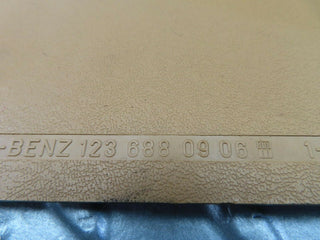 W123 Coupe front left kick panel beige used OEM