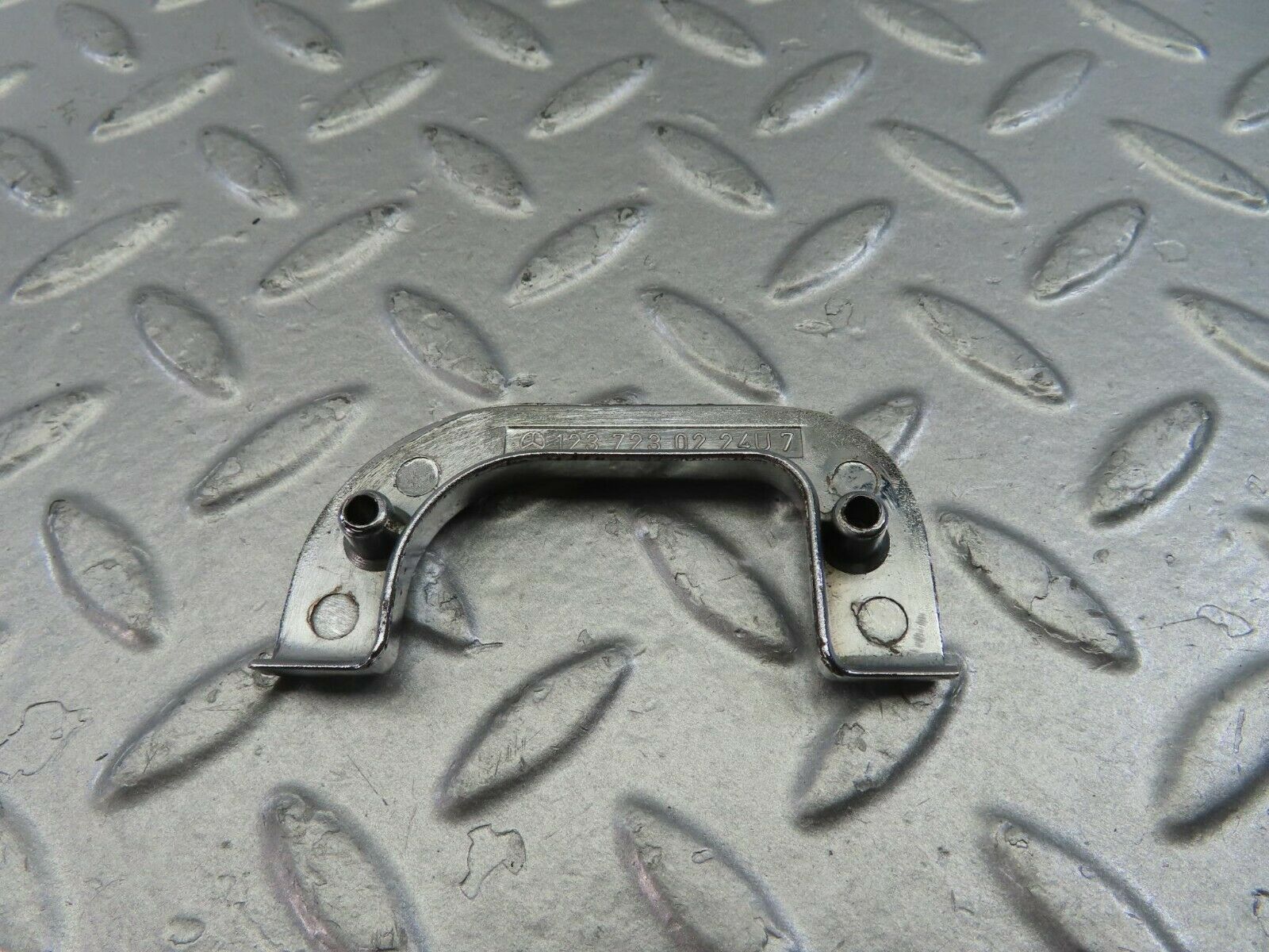 10829 Mercedes-Benz W123 230E Right Interior Chrome Door Latch Trim 1237230224