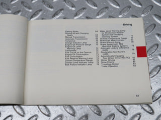 30535 Mercedes-Benz W124 230E Owners Manual 1245844483