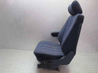 W201 Baby Benz front left passenger seat blue used OEM