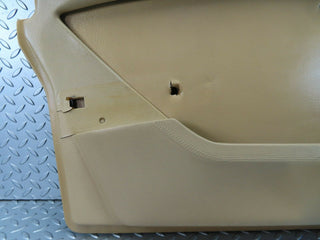 W116 front left door card beige used OEM