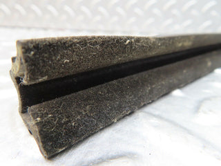 W116 rear left door window channel felt guide seal used OEM
