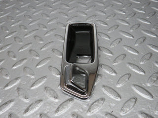 W123 chrome frame door handle front left used OEM