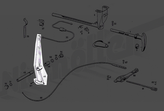 W108 brake arm used OEM