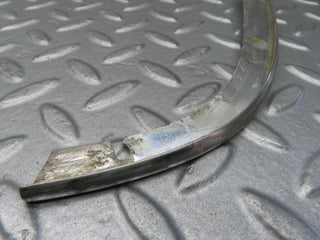 W116 headlight upper chrome fender wing trim pair used OEM