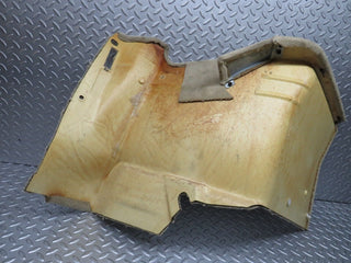 R129 SL rear left wall carpet beige used OEM