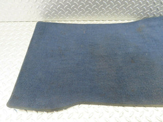 W123 Coupe front left passenger side floor mat blue used OEM
