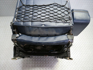 W123 Coupe front left seat blue half leather used OEM