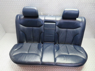 W140 rear heated seat leather blue used OEM