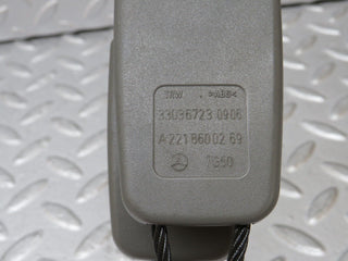 35279 Mercedes-Benz W221 Rear Seat Belt Set & Buckles 2218600485 2218600385