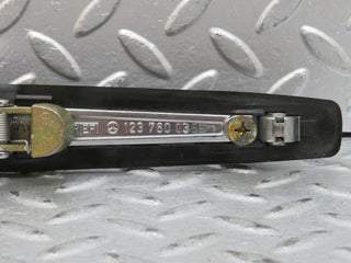 W123 rear left exterior chrome handle used OEM