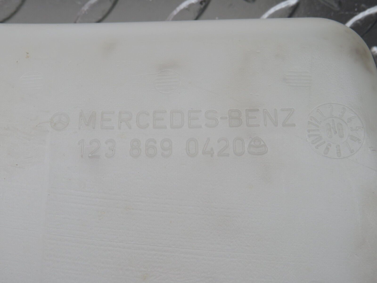 27041 Mercedes-Benz S123 280TE Rear Washer Reservoir Tank 1238690420