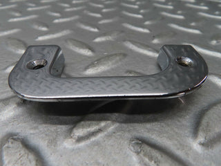 W123 left chrome door latch trim used OEM