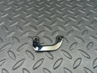 W115 left interior chrome door latch trim used OEM
