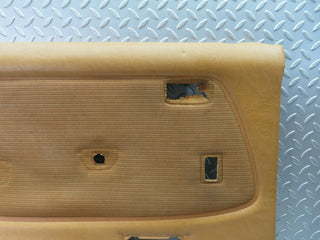 W123 rear left door card panel beige used OEM