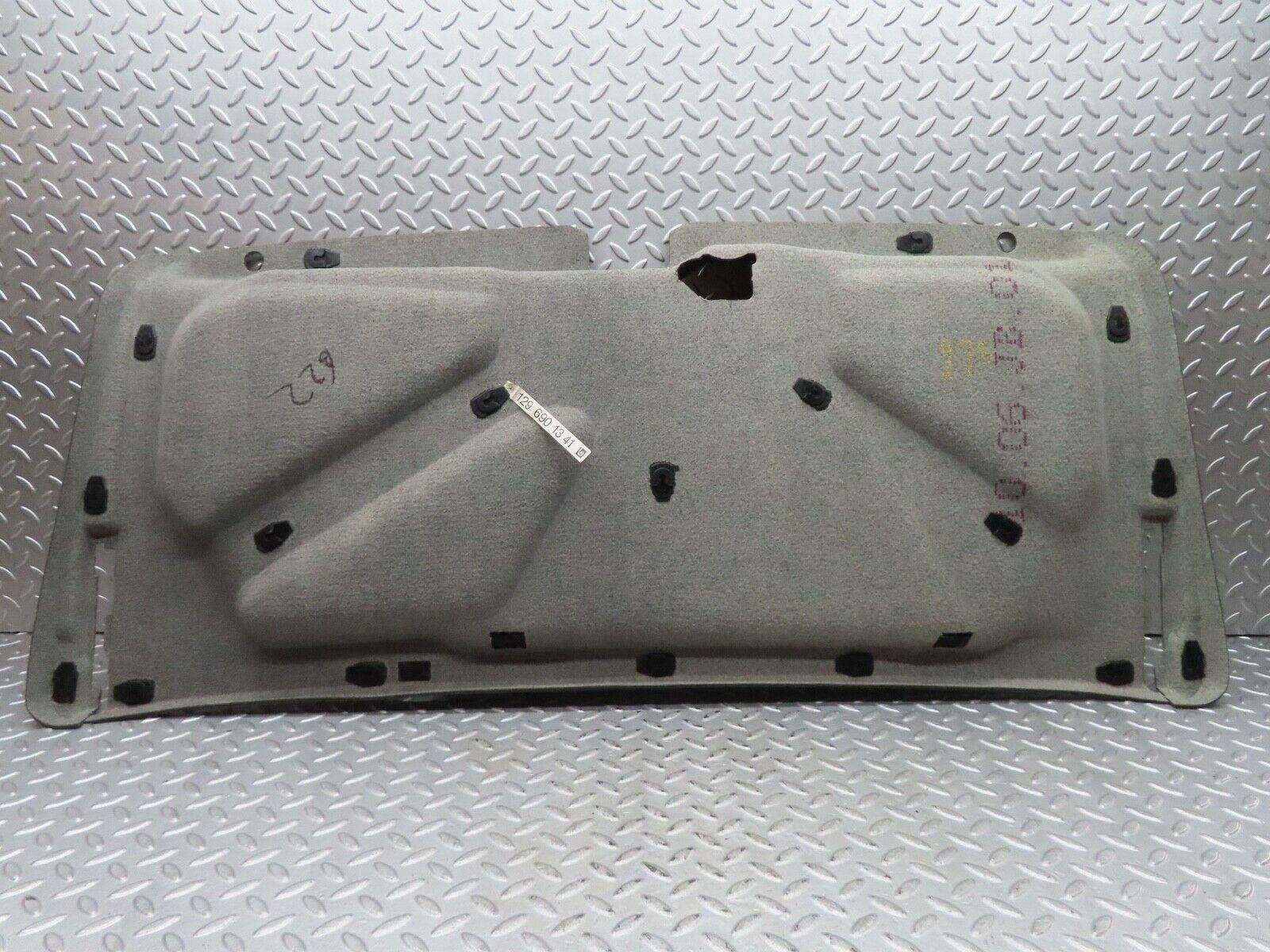 17092 Mercedes-Benz R129 300SL Coupe Interior Boot Lid Carpet Grey 1296901341