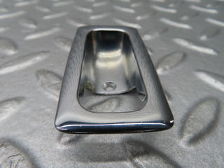 W123 Coupe door lock handle surround chrome used OEM