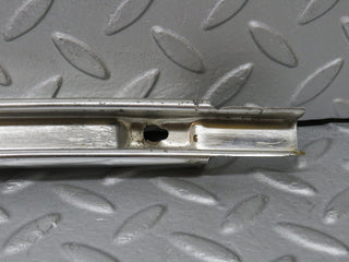 W108 front left door chrome window channel used OEM
