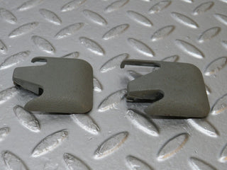 W124 Wagon front seat rail trim cover pair used OEM