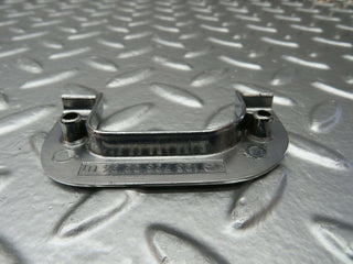 W123 right interior chrome door latch trim used OEM