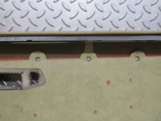 W123 front left door card beige used OEM