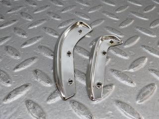 W109 interior door handle chrome trim pair left used OEM