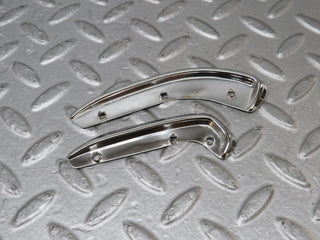 W109 interior door handle chrome trim pair left used OEM